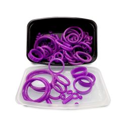 125-Piece PerfectPlay™ Purple Silicone Rubber Ring Set